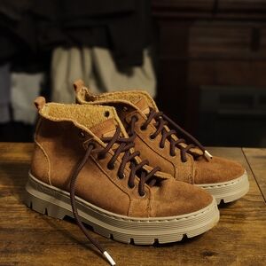 Natural World Brown Suede High-Top Sneakers